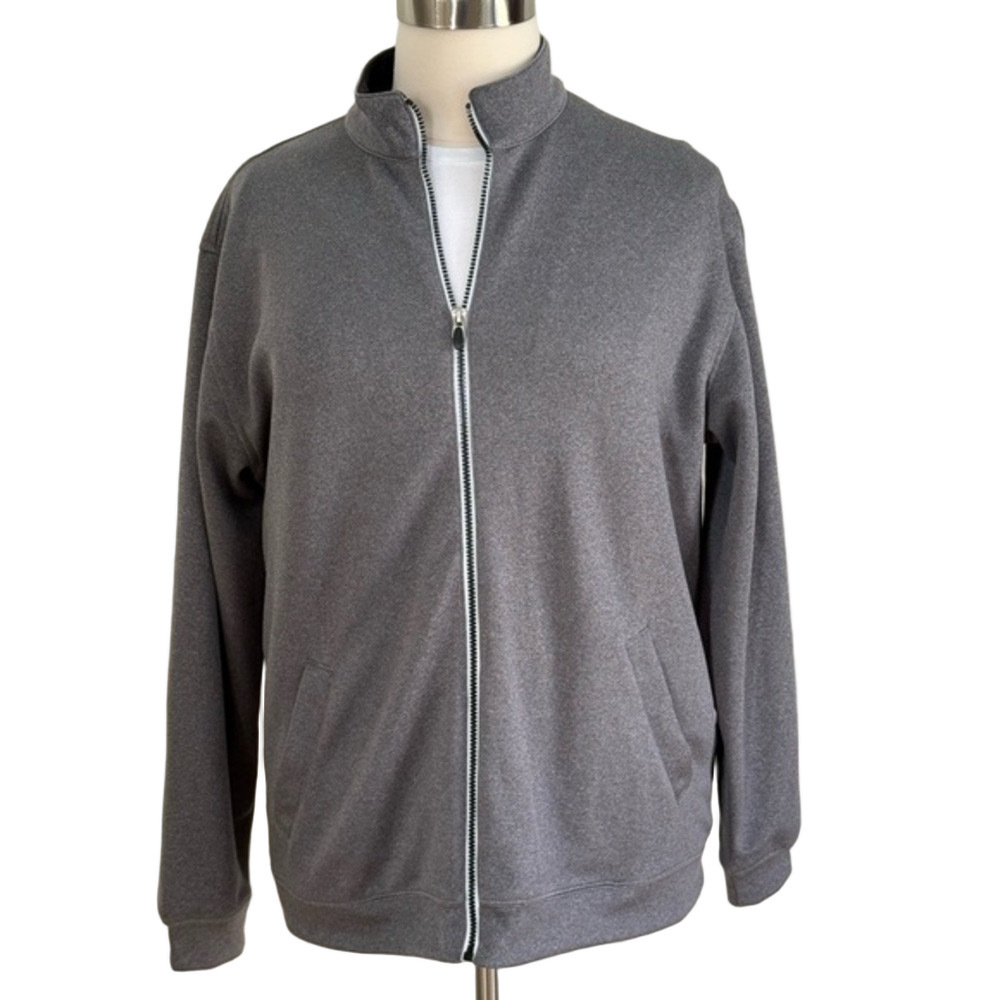 Pebble Beach Unisex Charcoal Zip-Up Sweatshirt